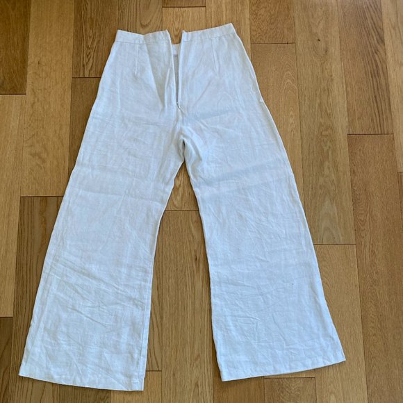 Faithfull the Brand Scelsi Linen Pants in White - Picture 6 of 9